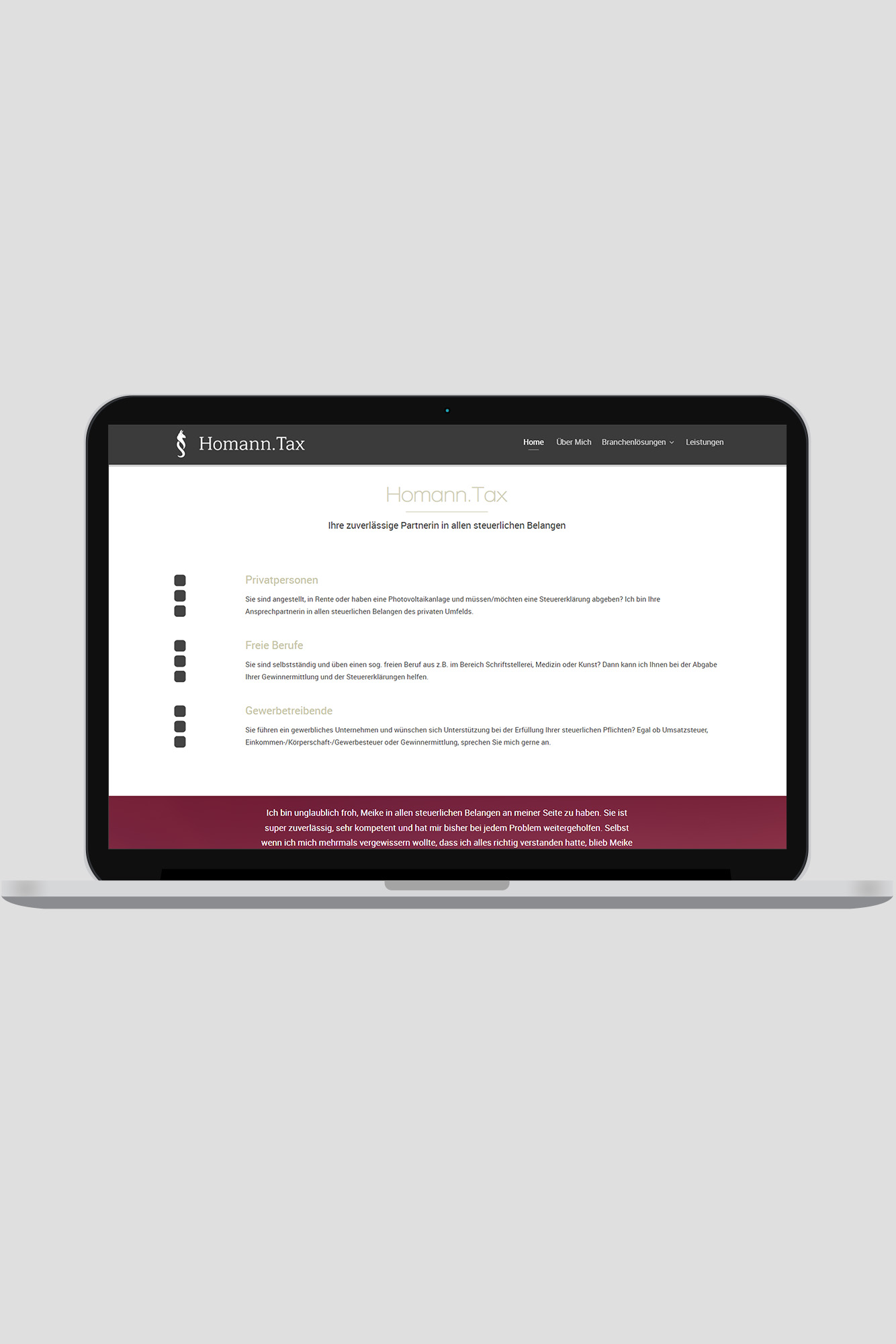 Website Homann.Tax